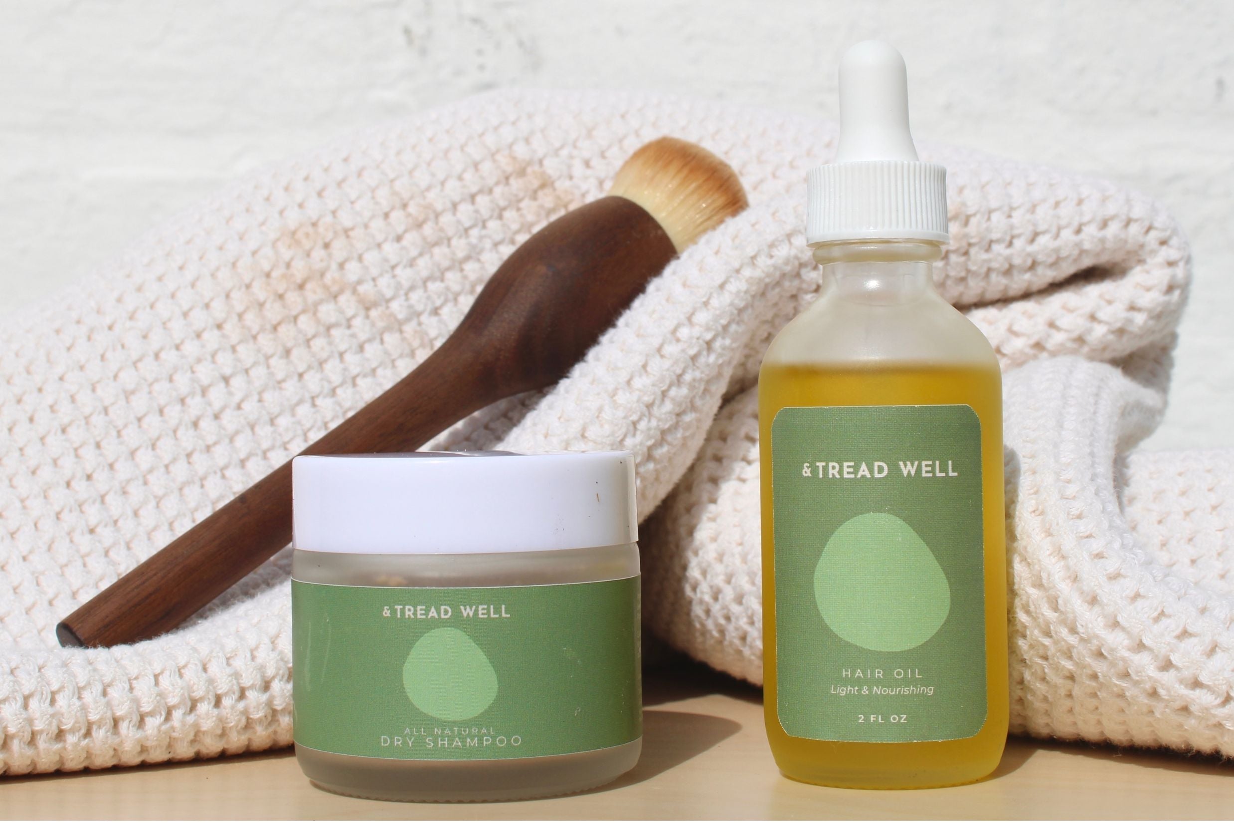 Natural Dry Shampoo & Hair Oil with Rosemary