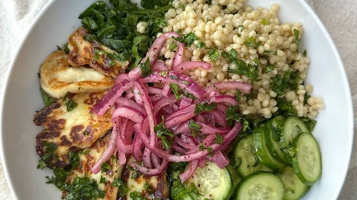 Halloumi CousCous Salad
