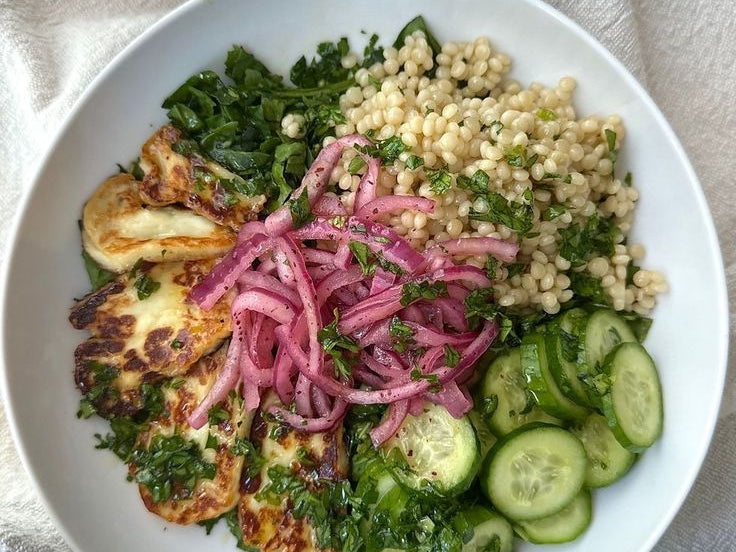 Halloumi CousCous Salad