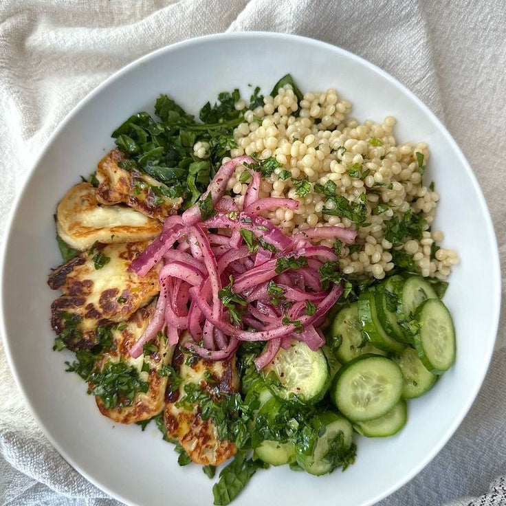 Halloumi CousCous Salad