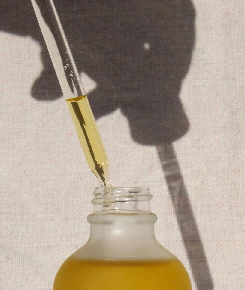 dripping body oil