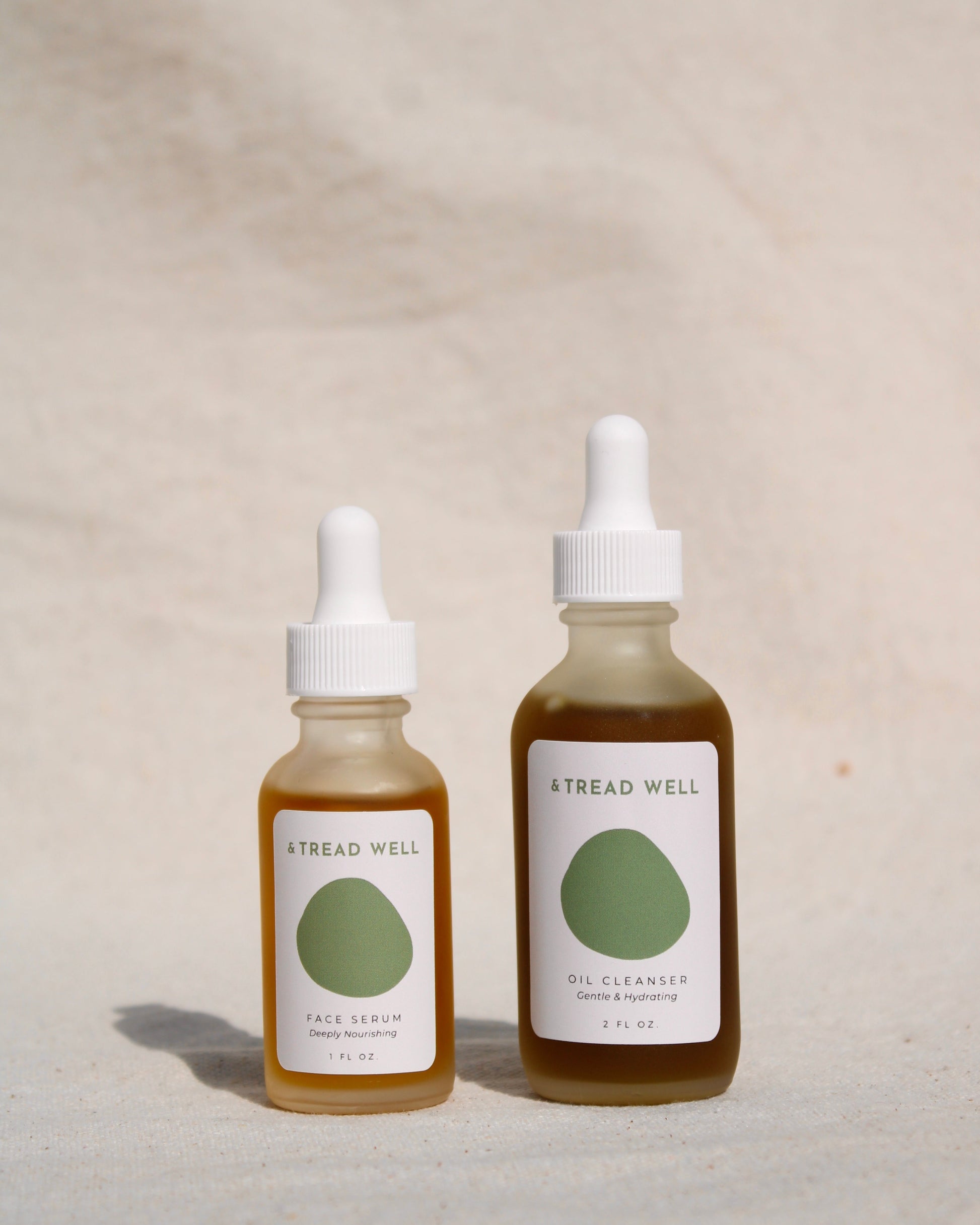 Face Serum & Oil Cleanser